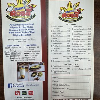 Mama Rosa Grill - Baltimore - Catering options - Filipino Near Me - Baltimore, Maryland Mama Rosa Grill - Baltimore - Catering options - Filipino Near Me - Baltimore, Maryland
