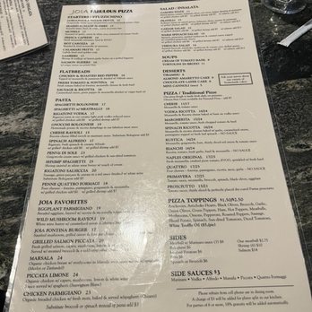 Joia Fabulous Pizza & Martini Bar - Menu - Bars Near Me - Riverview, Florida Joia Fabulous Pizza & Martini Bar - Menu - Bars Near Me - Riverview, Florida