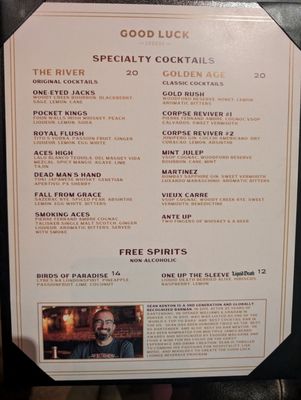 Menu photo 5 Good Luck Lounge Sacramento, CA