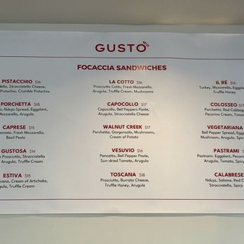Gusto Mio - Sandwich menu - Pizza Near Me - Walnut Creek, California Gusto Mio - Sandwich menu - Pizza Near Me - Walnut Creek, California
