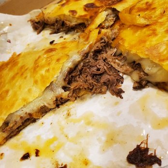 Casa De La Birria - Birria pizza [couldn't get a picture before the family dug in!] - Mexican Near Me - Spokane, Washington