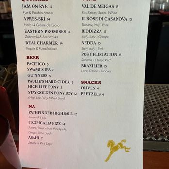 Palomino - Menu - Cocktail Bars Near Me - Los Angeles, California