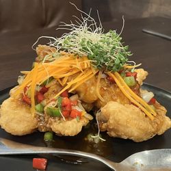 Signature Crispy Fish in Sweet chili Sauce! Huge pieces... perfect for sharing!