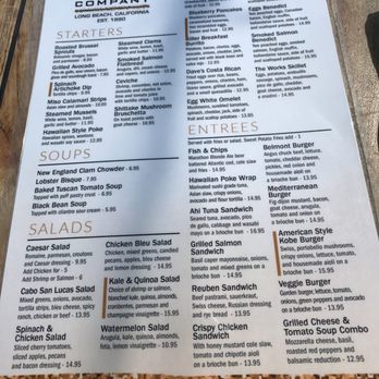 Belmont Brewing - Lunch menu. Dinner menu is not put out until 3:30 pm. - Breweries Near Me - Long Beach, California Belmont Brewing - Lunch menu. Dinner menu is not put out until 3:30 pm. - Breweries Near Me - Long Beach, California