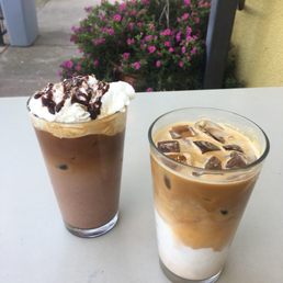 ice mocha and ice latté