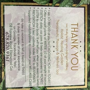 Holistic Healing Garden - Massage Therapy Near Me - Ellenwood, Georgia Holistic Healing Garden - Massage Therapy Near Me - Ellenwood, Georgia