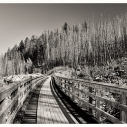 Myra-Bellevue Provincial Park - S-Curve trestle