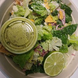 Crunchy Chicken Poblano salad