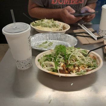 Chipotle Mexican Grill - Chicken Al Pastor with Ice Tea - Mexican Near Me - Ellicott City, Maryland