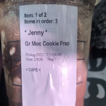 Starbucks - a drink in a plastic cup with a price tag - Coffee & Tea Near Me - Sunriver, Oregon