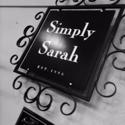Simply Sarah - Her trademark sign