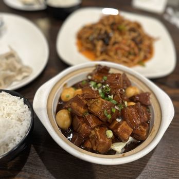 Blue & Fly Asian Kitchen - M21. Red Braised Pork Belly - Chinese Near Me - Omaha, Nebraska Blue & Fly Asian Kitchen - M21. Red Braised Pork Belly - Chinese Near Me - Omaha, Nebraska