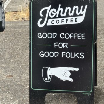 Johnny Coffee - Outside Sign - Coffee & Tea Near Me - Olympia, Washington