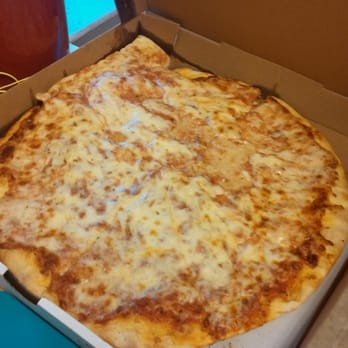 Cucina 355 - Small extra cheese pizza delivery. Pretty much all of the cheese on the right half pooled to one corner of the box. - Italian Near Me - Nutley, New Jersey Cucina 355 - Small extra cheese pizza delivery. Pretty much all of the cheese on the right half pooled to one corner of the box. - Italian Near Me - Nutley, New Jersey