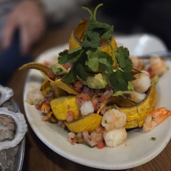Dryft Wellesley - Shrimp Ceviche w/avocado, pico de gallo, leche de tigre, cilantro, plantain chips - Seafood Near Me - Wellesley, Massachusetts Dryft Wellesley - Shrimp Ceviche w/avocado, pico de gallo, leche de tigre, cilantro, plantain chips - Seafood Near Me - Wellesley, Massachusetts