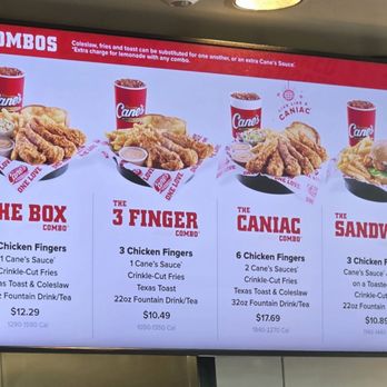 Raising Cane's Chicken Fingers - menu - New American Near Me - Boynton Beach, Florida Raising Cane's Chicken Fingers - menu - New American Near Me - Boynton Beach, Florida