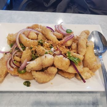 Andy's Kitchen - Salt Pepper fish, can grab in on the Lunch Menu too. - Chinese Near Me - Folsom, California Andy's Kitchen - Salt Pepper fish, can grab in on the Lunch Menu too. - Chinese Near Me - Folsom, California