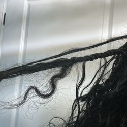 Cys Palace - Real hair showing in braids. All the hair that came out on the floor