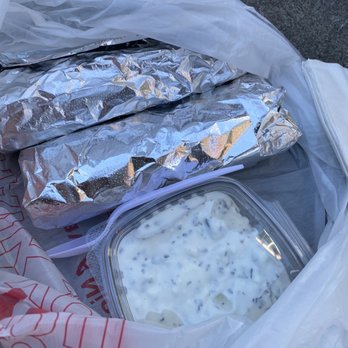 Shawarma Spot - 7/22/2022 Had them cut in half a tri meat wrap - Mediterranean Near Me - Portland, Oregon Shawarma Spot - 7/22/2022 Had them cut in half a tri meat wrap - Mediterranean Near Me - Portland, Oregon