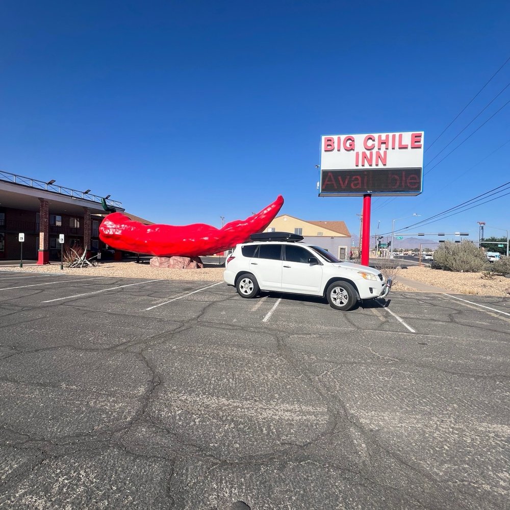 World's Largest Chili Pepper - Front lot with the famous Chile - Public Art Near Me - Las Cruces, New Mexico World's Largest Chili Pepper - Front lot with the famous Chile - Public Art Near Me - Las Cruces, New Mexico