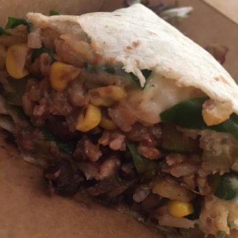 Aleli Mexican Restaurant - Inside the vegetarian burrito. It tastes beyond good! - New Mexican Cuisine Near Me - Brooklyn, New York