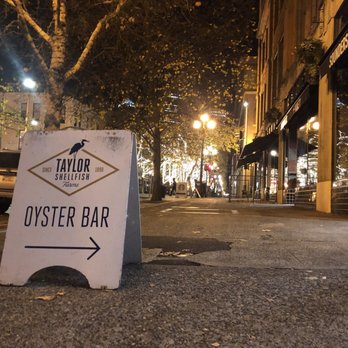 Taylor Shellfish Oyster Bar - Street signs - Seafood Near Me - Seattle, Washington