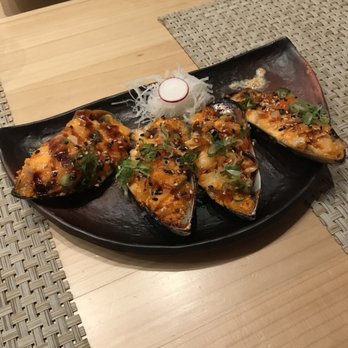 MF Sushi - Baked Green Mussel - Sushi Bars Near Me - Houston, Texas MF Sushi - Baked Green Mussel - Sushi Bars Near Me - Houston, Texas