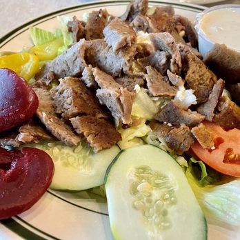 Red Olive - Small Greek Salad with Gyro Meat - Mediterranean Near Me - Northville, Michigan Red Olive - Small Greek Salad with Gyro Meat - Mediterranean Near Me - Northville, Michigan