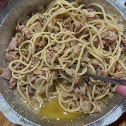 Carbonara (spaghetti and oil)