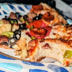 Corsaro's Family Pizza - Almost sauceless slice of pizza