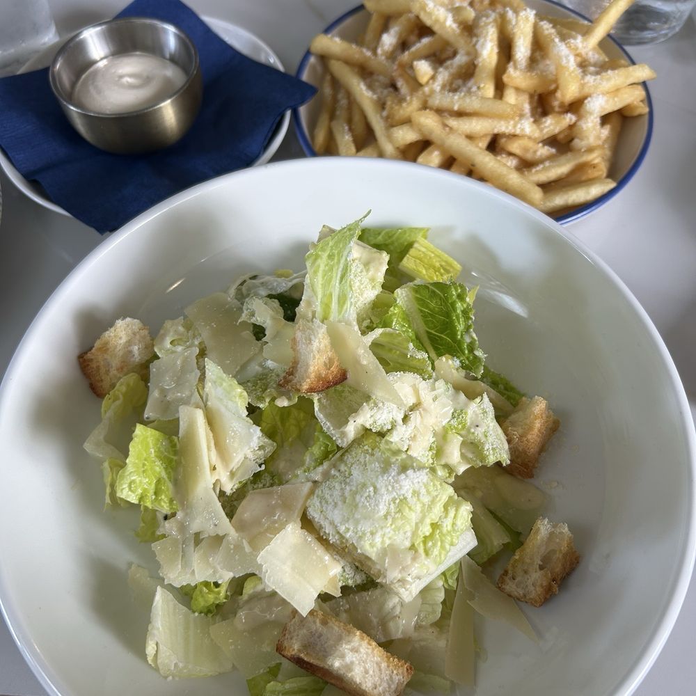 Le Bistro - Cesar Salad and Truffle Fries - French Near Me - Miami, Florida Le Bistro - Cesar Salad and Truffle Fries - French Near Me - Miami, Florida