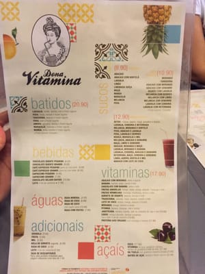 Menu photo 4 Dona Vitamina São Paulo, SP Menu photo 4 Dona Vitamina São Paulo, SP