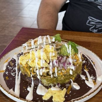 Madres Brunch - Example of full plate: mountain of tortilla chips and little to no protein. - Breakfast & Brunch Near Me - Placentia, California Madres Brunch - Example of full plate: mountain of tortilla chips and little to no protein. - Breakfast & Brunch Near Me - Placentia, California