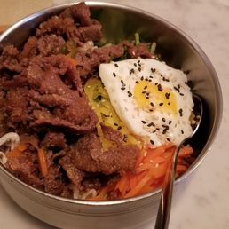 Bibimbap with bulgogi Bibimbap with bulgogi
