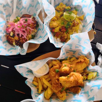 Doxie Slush - Food! Crab cakes, coconut curry chicken and fish 'n chips. - Seafood Near Me - Hermann, Missouri Doxie Slush - Food! Crab cakes, coconut curry chicken and fish 'n chips. - Seafood Near Me - Hermann, Missouri