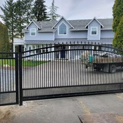 All About Fence - custom arch top gate