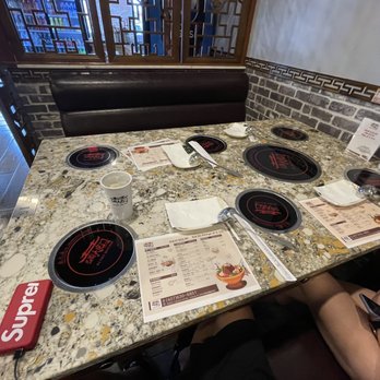Bashu Hot Pot - table for 4 actually. Won't fit 6. Trust me. - Hot Pot Near Me - Orlando, Florida