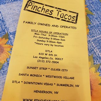 Pinches Tacos - Tacos Near Me - Los Angeles, California