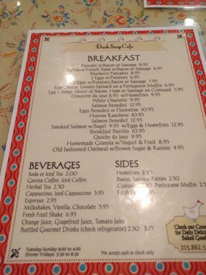 Menu photo 3 Duck Soup Cafe New Hope, PA Menu photo 3 Duck Soup Cafe New Hope, PA