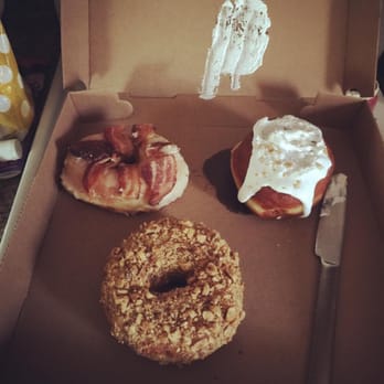 Union Square Donuts - Maple Bacon, Fluffernutter and Brown Butter Hazelnut Crunch - Donuts Near Me - Somerville, Massachusetts Union Square Donuts - Maple Bacon, Fluffernutter and Brown Butter Hazelnut Crunch - Donuts Near Me - Somerville, Massachusetts
