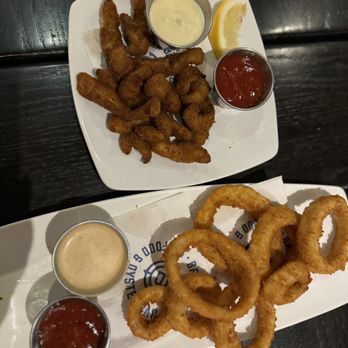 Brigantine - Brig Classic Calamari Strips and ONION RINGS - Seafood Near Me - La Mesa, California Brigantine - Brig Classic Calamari Strips and ONION RINGS - Seafood Near Me - La Mesa, California