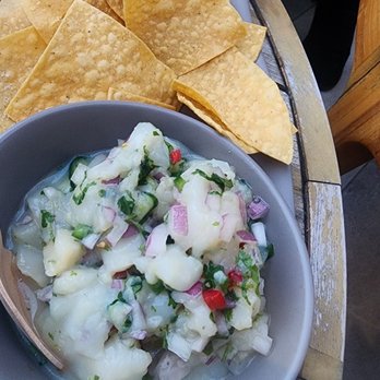 Aura Rooftop - Scallop Ceviche* - Cocktail Bars Near Me - Charlotte, North Carolina