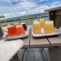 Flights in trays