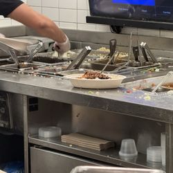 Chipotle Mexican Grill - Food counter.