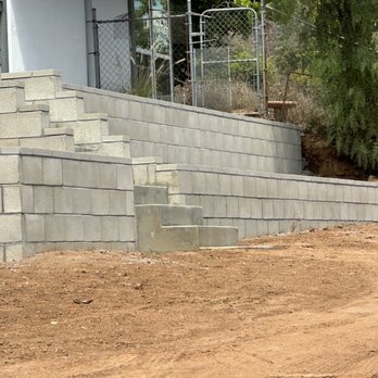 Parker Concrete - New steps and retaining wall. - Masonry/Concrete Near Me Parker Concrete - New steps and retaining wall. - Masonry/Concrete Near Me