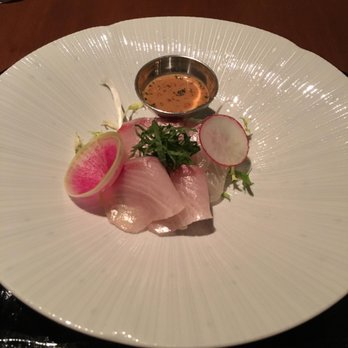 Wakuriya - Amberjack sashimi w/ peanut sauce - Japanese Near Me - San Mateo, California Wakuriya - Amberjack sashimi w/ peanut sauce - Japanese Near Me - San Mateo, California