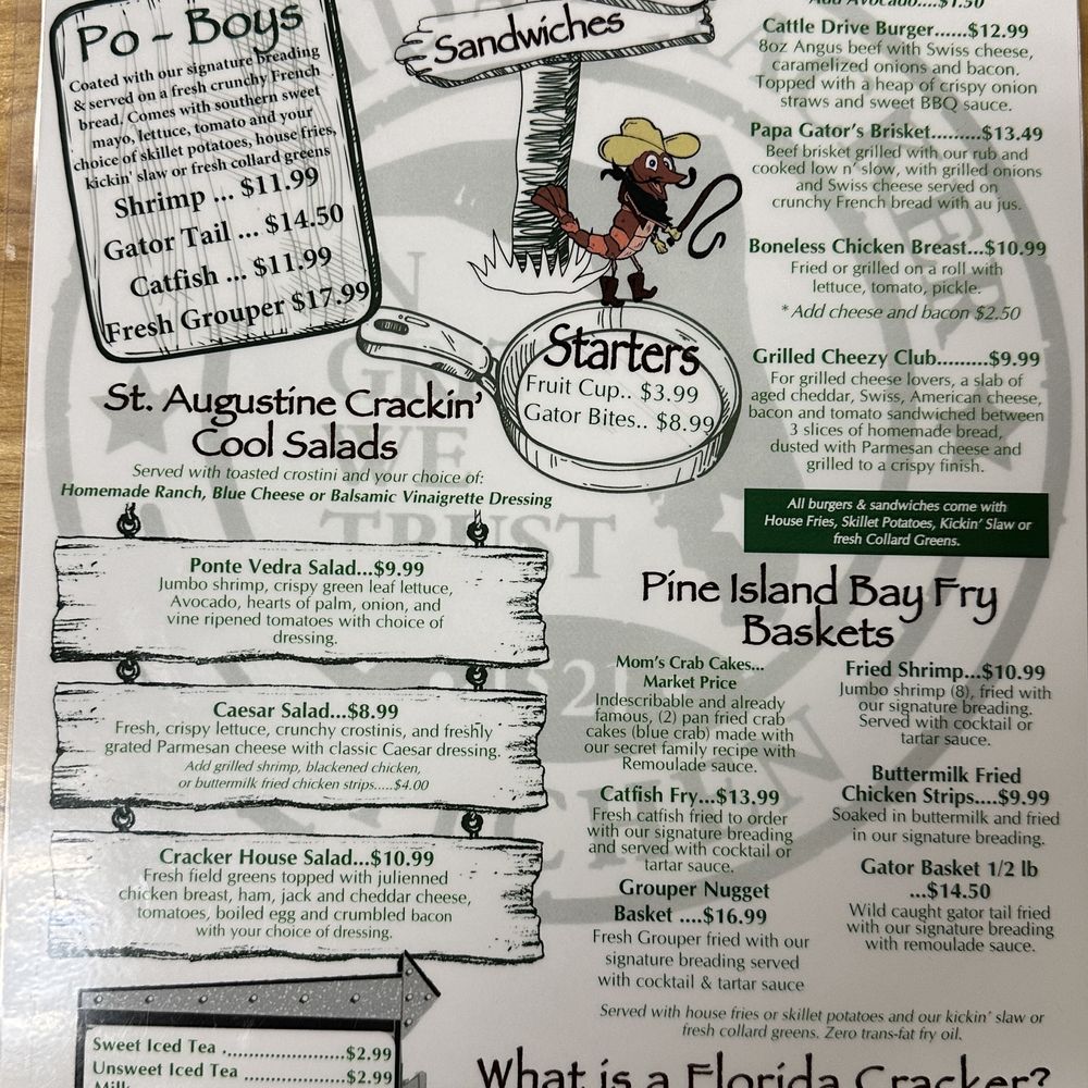 Florida Cracker Kitchen - Riverside Resort - Menu 03-28-24 Page 2 - Breakfast & Brunch Near Me - Homosassa, Florida Florida Cracker Kitchen - Riverside Resort - Menu 03-28-24 Page 2 - Breakfast & Brunch Near Me - Homosassa, Florida