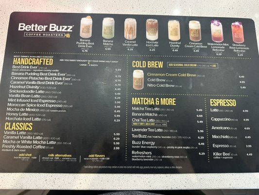 Menu photo 2 Better Buzz Coffee Avondale, AZ
