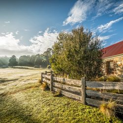 Tin Dragon Trail Cottages - Chintock studio spa cottage is constructed from local stone.