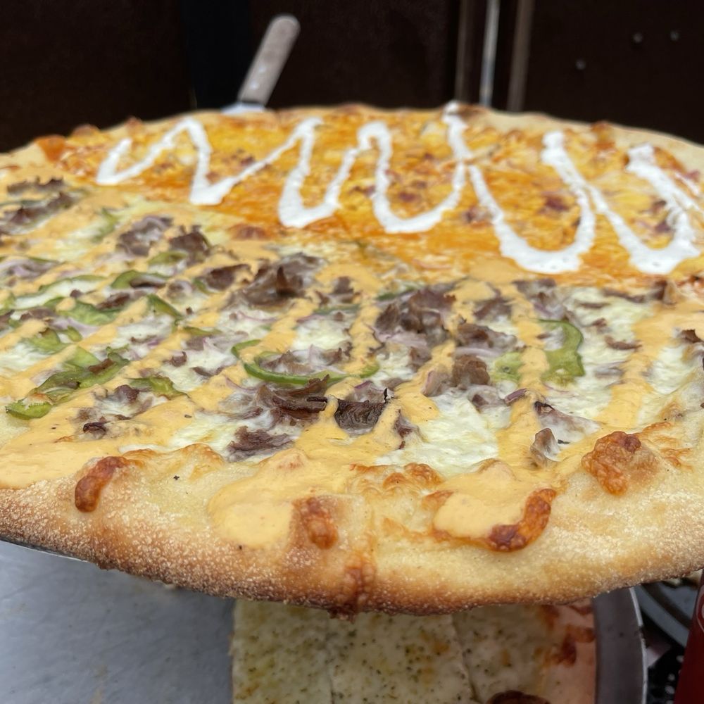 The Post - Half liberty bell, half buffalo chicken - Pizza Near Me - Louisville, Kentucky The Post - Half liberty bell, half buffalo chicken - Pizza Near Me - Louisville, Kentucky
